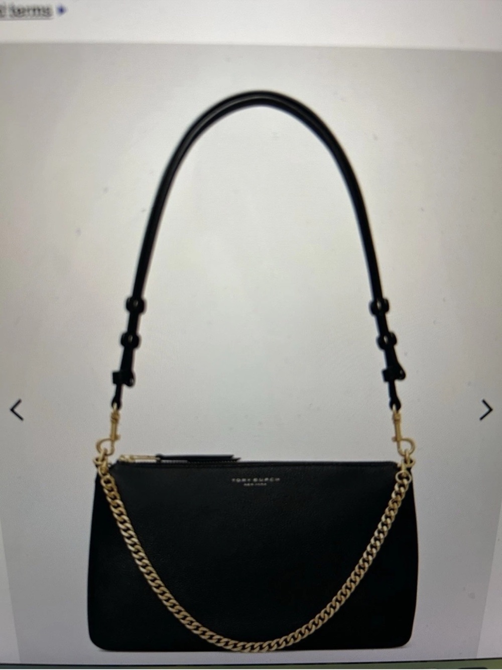 Tory Burch Black Shoulder Bag  Chain Handle
